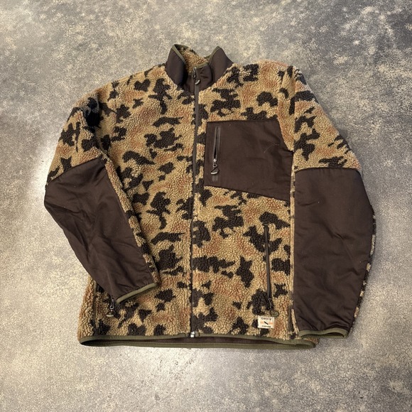Orivis Sz‎ Med Camo Fleece Jacket EUC - Picture 1 of 7